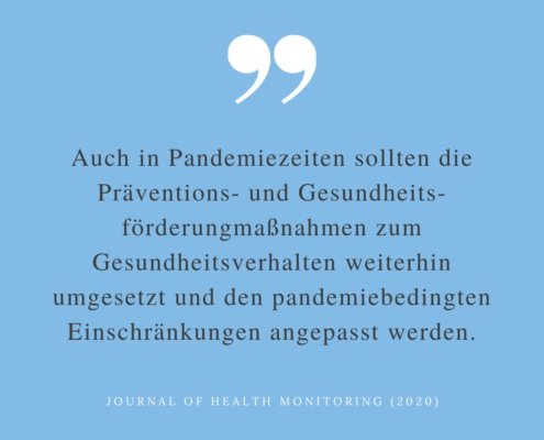 Betriebliche Gesundheitsförderung in der Corona Pandemie